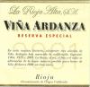 2001 La Rioja Alta Vina Ardanza Reserva Rioja  - click image for full description
