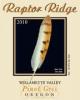 2010 Raptor Ridge Pinot Gris Willamette Valley  - click image for full description