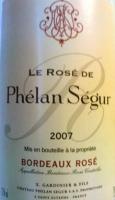 2007 Chateau Phelan Segur Rose Bordeaux  image