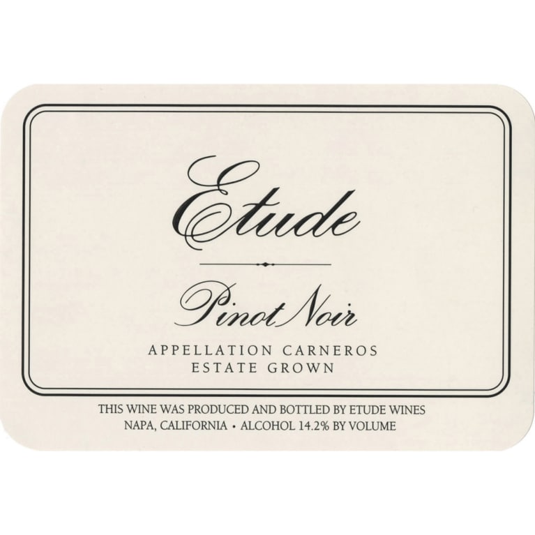 2018 Etude Pinot Noir Grace Benoist Ranch Carneros - click image for full description