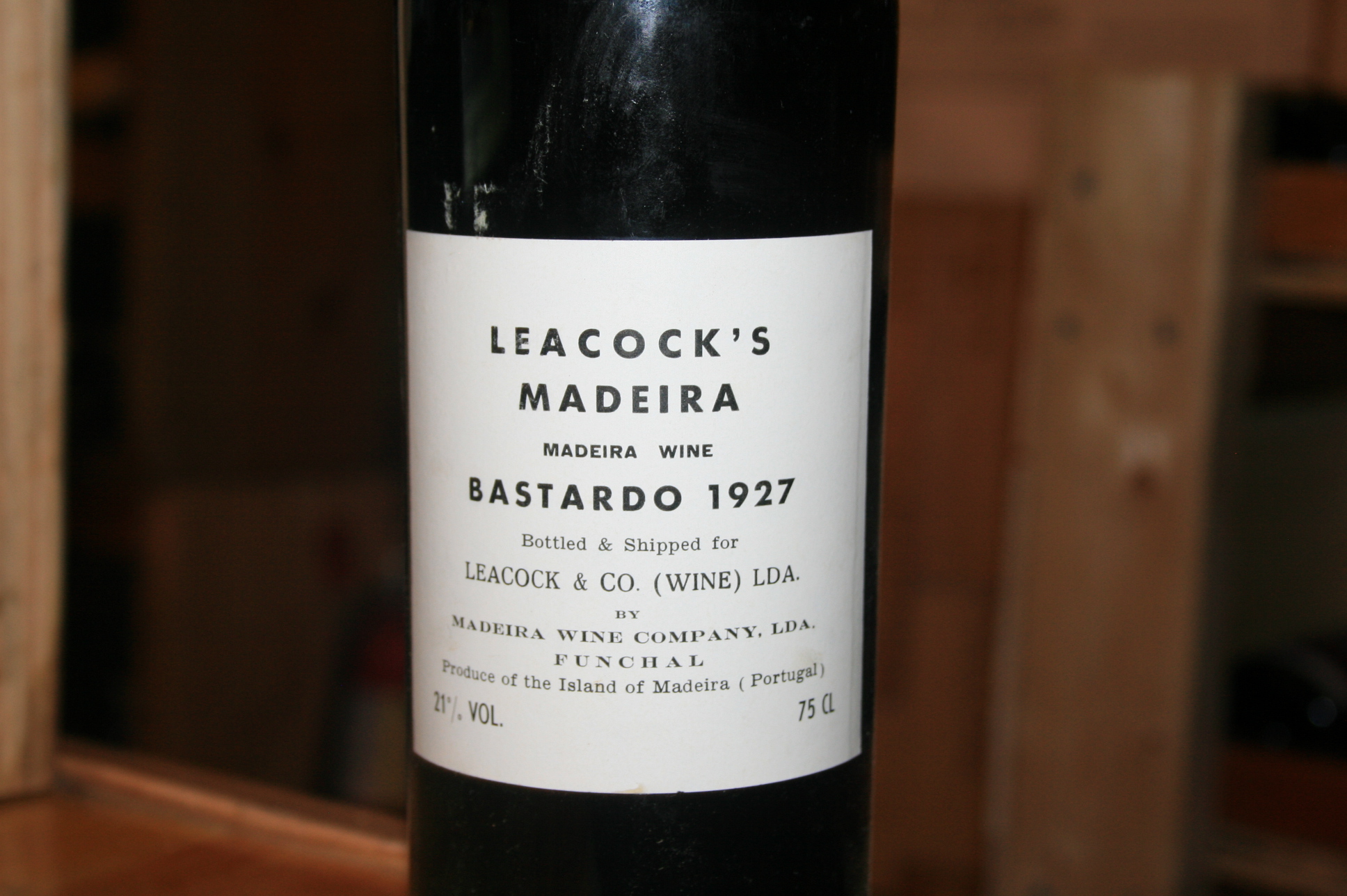 1927 Leacock's Bastardo Madeira - click image for full description