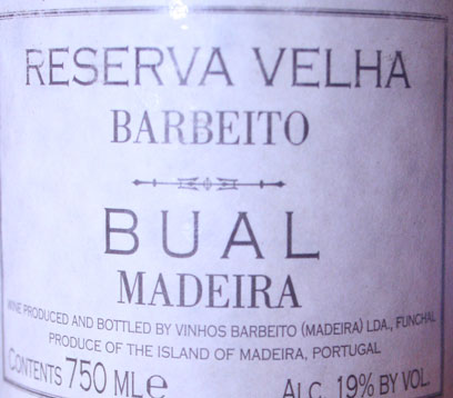 1950 Barbeito Bual Reserva Velha Madeira image