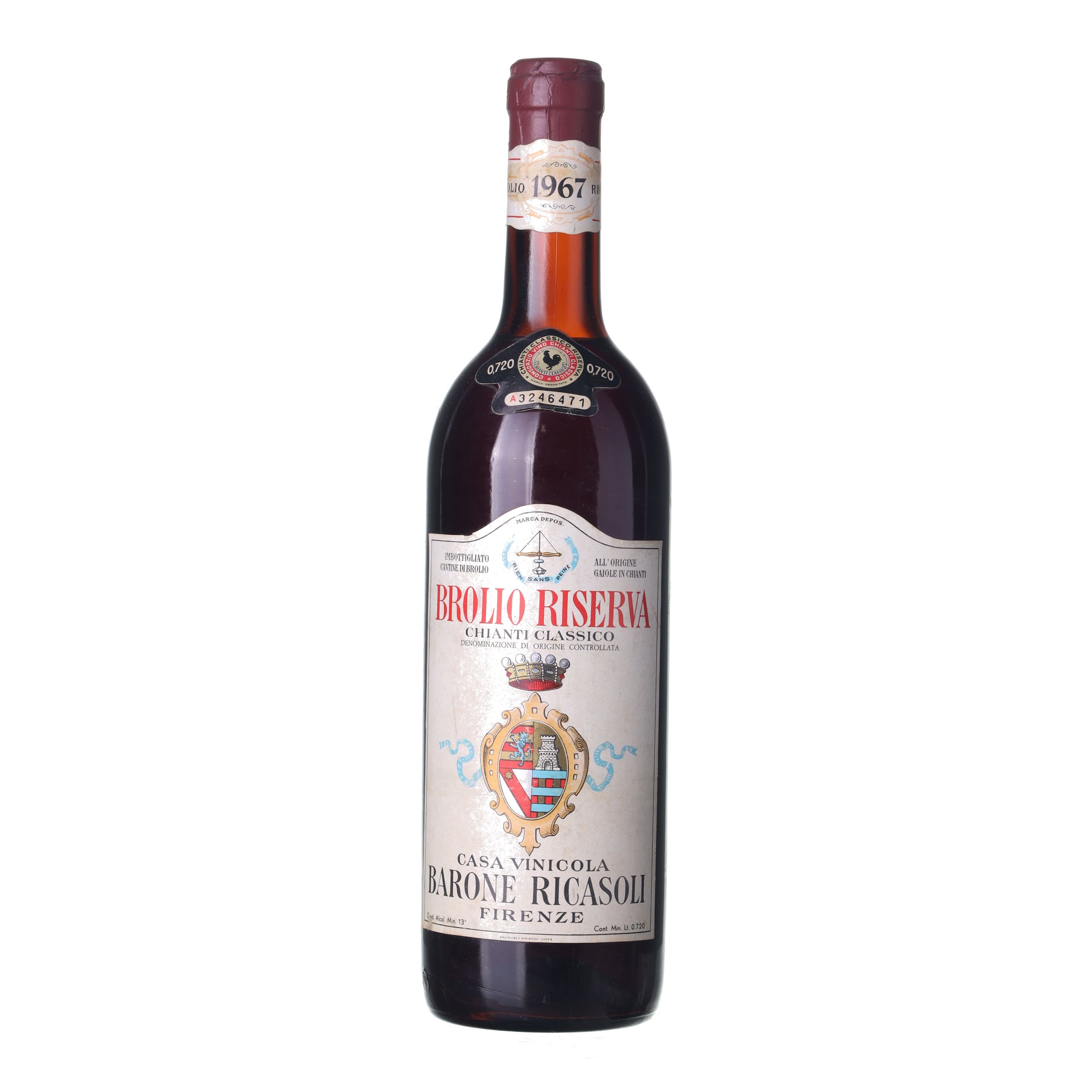 1967 Barone Ricasoli 'Brolio Riserva' Chianti Classico image