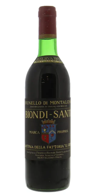 1977 Biondi Santi Tenuta Greppo Brunello di Montalcino (top shoulder fill) image