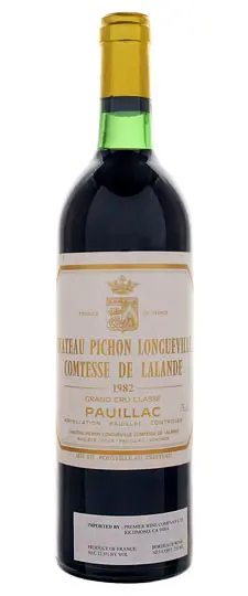 1982 Chateau Pichon Longueville Comtesse de Lalande Pauillac - click image for full description