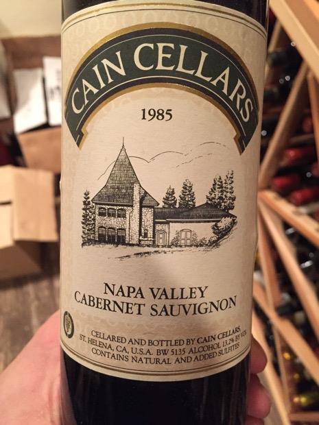 1985 Cain Cellars Cabernet Sauvignon Napa Valley image