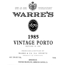 1985 Warre's Vintage Port image