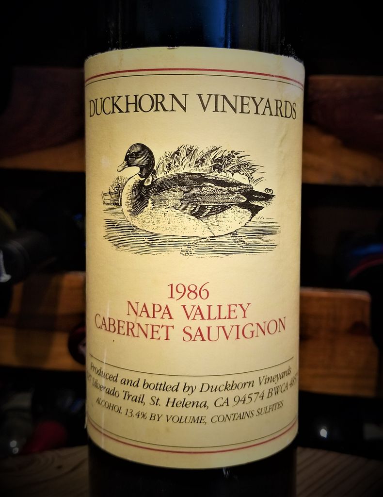 1986 Duckhorn Cabernet Sauvignon Napa image
