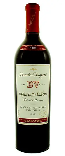 1993 Beaulieu Vineyard Georges de Latour Private Reserve Cabernet Sauvignon Napa (no front label) image