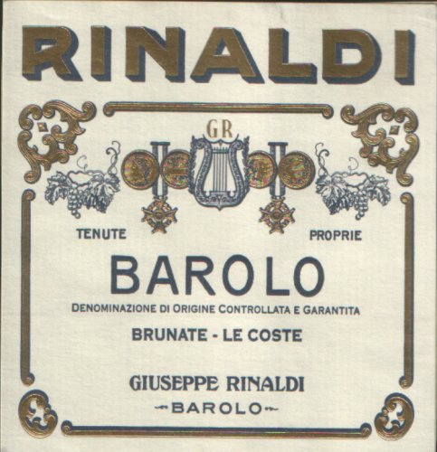 1996 Rinaldi Barolo Brunate Piedmont - click image for full description