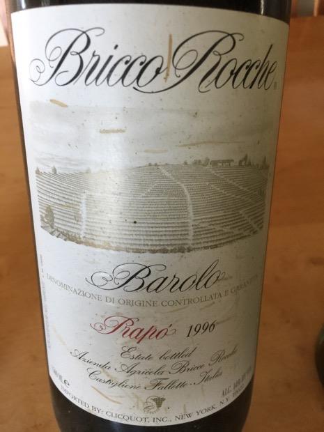 1996 Ceretto Bricco Rocche Prapo Barolo image