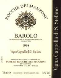 1998 Podere Rocche dei Manzoni Vigna Cappella di Santo Stefano Barolo image