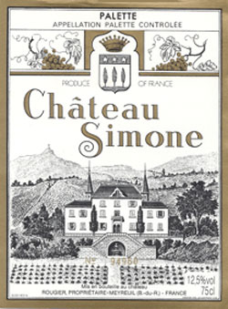 2016 Chateau Simone Palette Blanc image