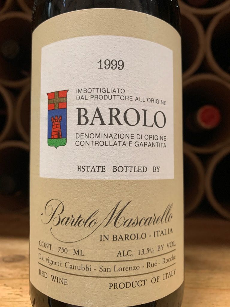 1999 Bartolo Mascarello Barolo image