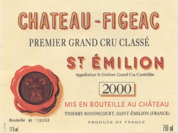 1981 CHATEAU FIGEAC, SAINT-EMILION GRAND CRU, FRANCE - click image for full description