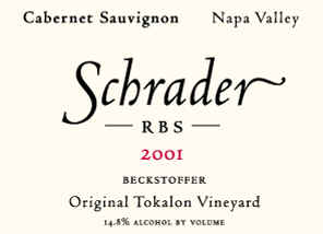 2012 Schrader Cabernet Sauvignon RBS Napa - click image for full description