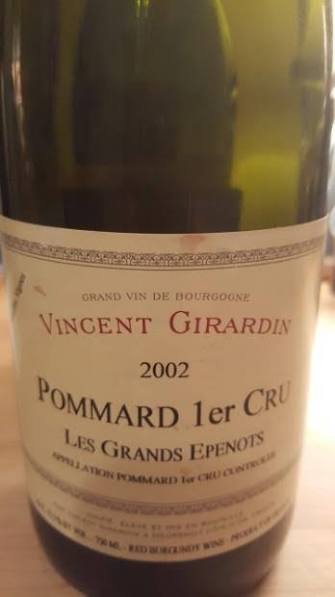 2002 Vincent Girardin Les Grands Epenots Vieilles Vignes Pommard Premier Cru image