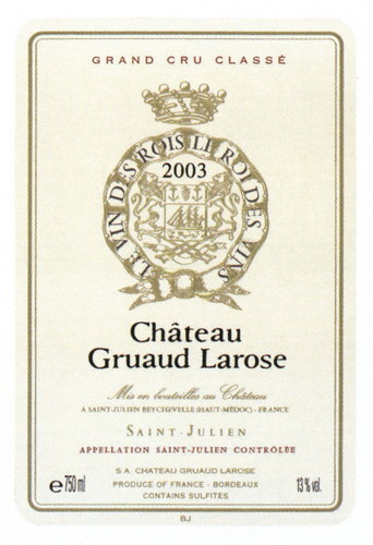 2015 Chateau Gruaud Larose St Julien MAGNUM image
