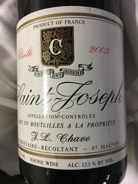 2003 J.L. Chave St Joseph - click image for full description