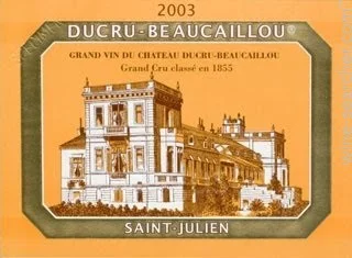 2003 Chateau Ducru Beaucaillou St Julien image