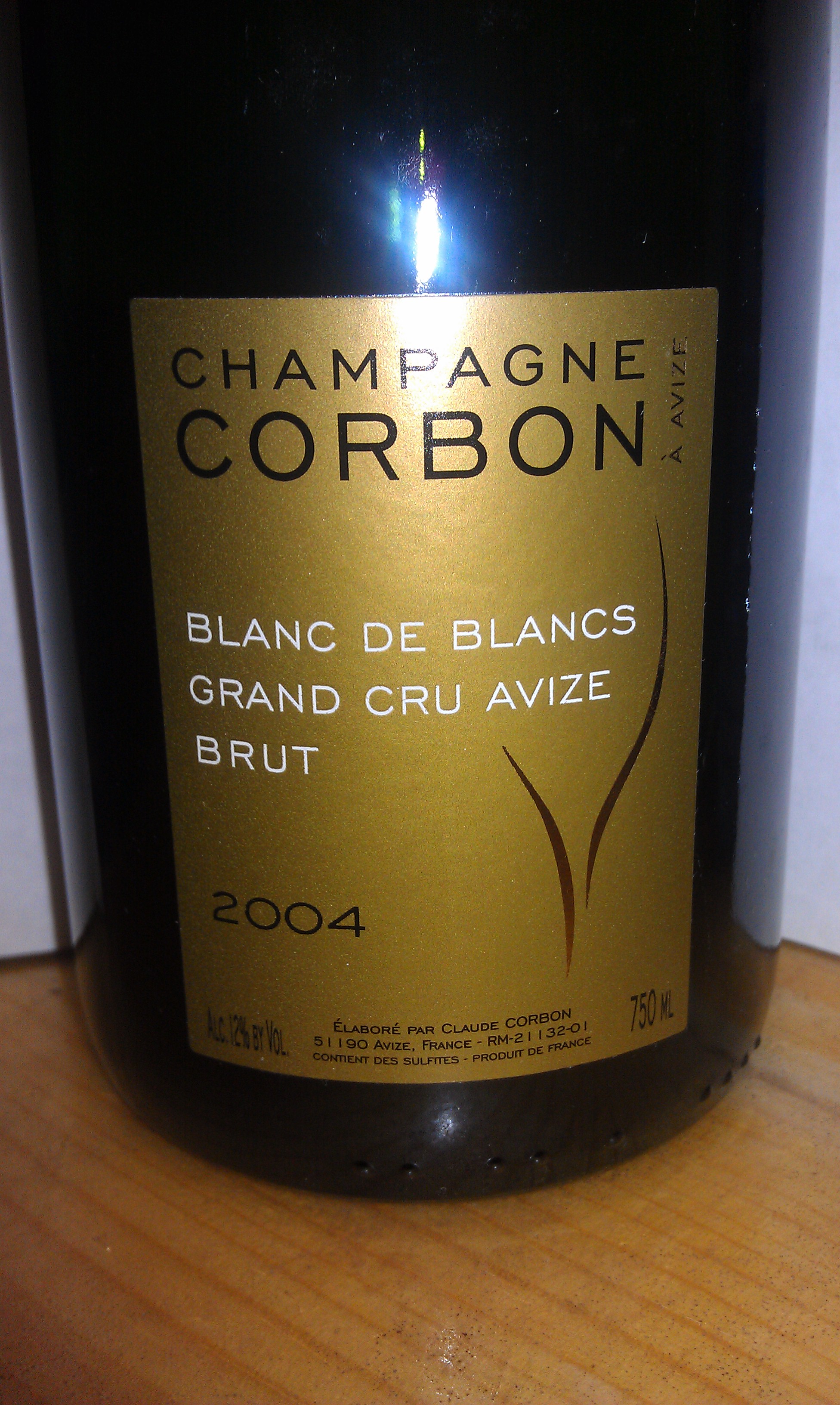 2006 Claude Corbon Blanc de Blanc Grand Cru Avize Brut Champagne - click image for full description