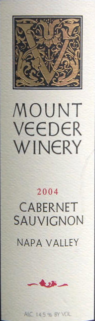 1990 Mount Veeder Winery Cabernet Sauvignon Napa image