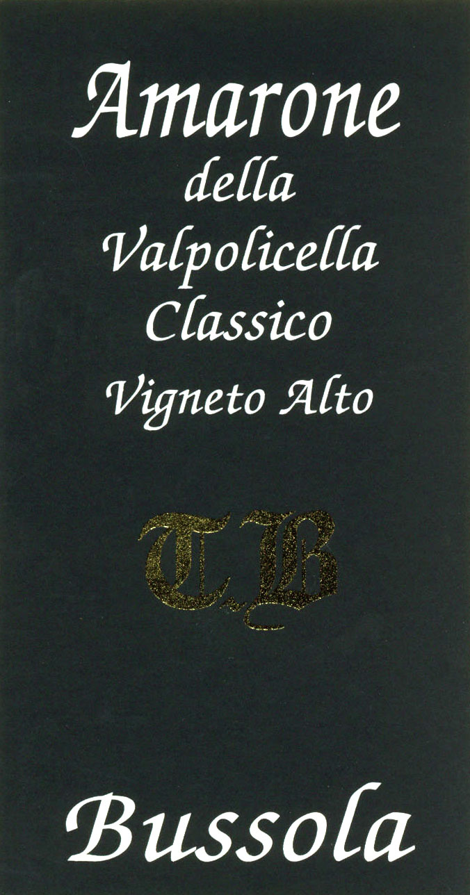 2011 Tommaso Bussola Amarone della Valpolicella TB Vigneto Alto - click image for full description