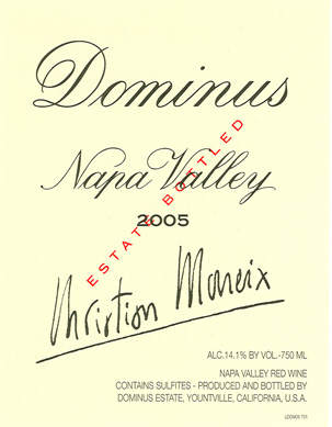 2016 Dominus Estate Proprietary Red Wine Napa - click image for full description