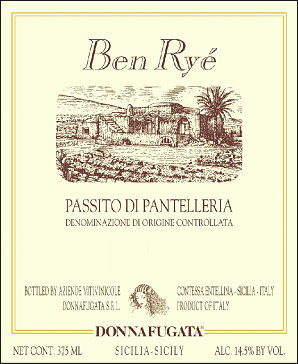 2018 Donnafugata Ben Rye Passito di Pantelleria 375ml - click image for full description