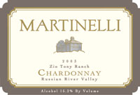 2016 Martinelli Chardonnay Zio Tony Ranch image