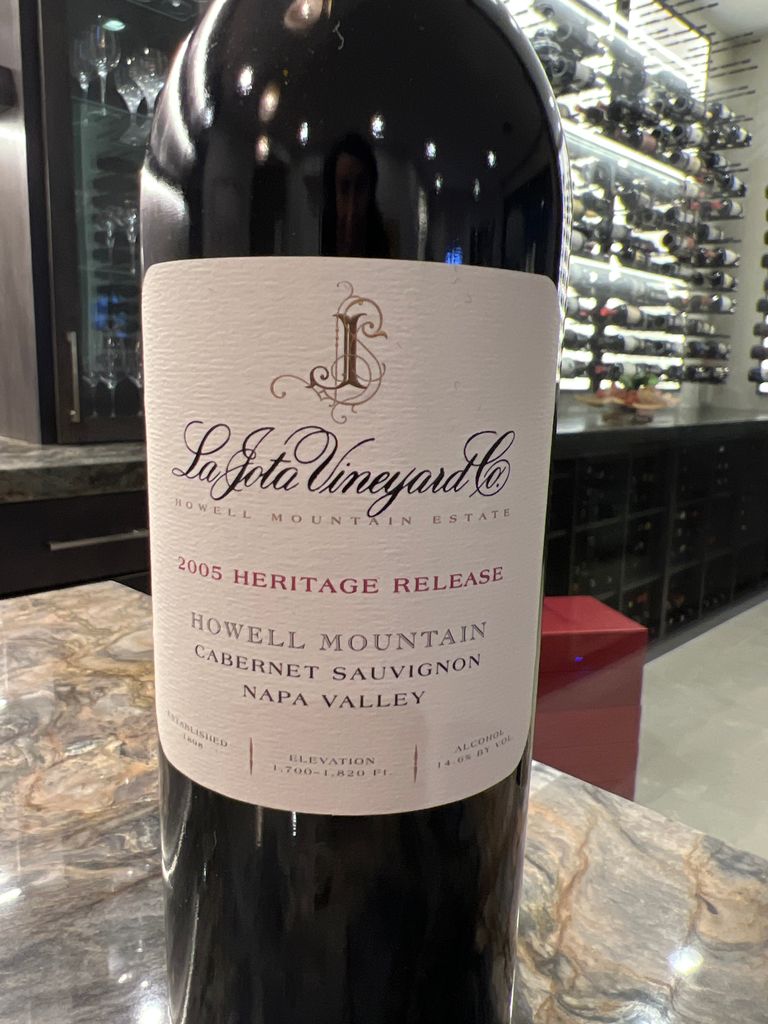 2005 La Jota Vineyard Heritage Release Cabernet Sauvignon Howell Mountain image