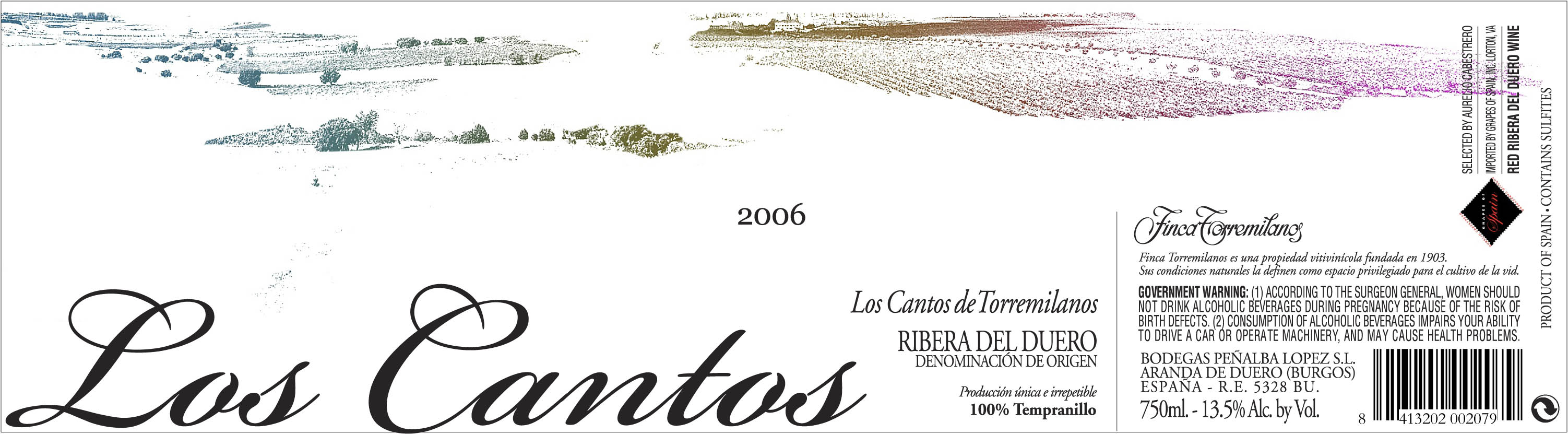 2006 Finca Torremilanos Los Cantos Ribera Del Duero  image