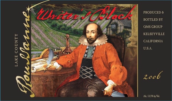 2006 Writer's Block Roussanne Lake County image