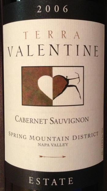2006 Terra Valentine Estate Cabernet Sauvignon Spring Mountain District - click image for full description