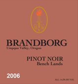2007 Brandborg Pinot Noir Bench Lands Umpqua Valley Oregon image