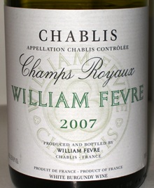 2019 William Fevre Chablis Champs Royaux - click image for full description