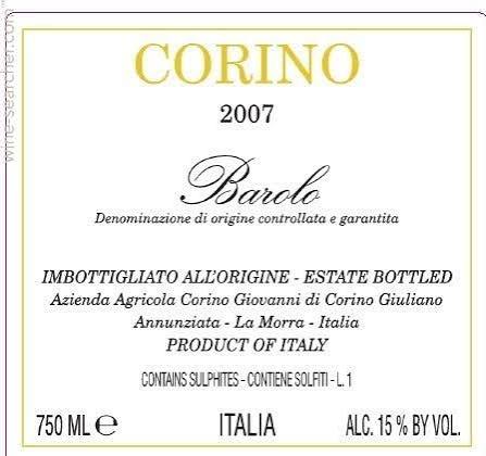 2007 Giovanni Corino Barolo image