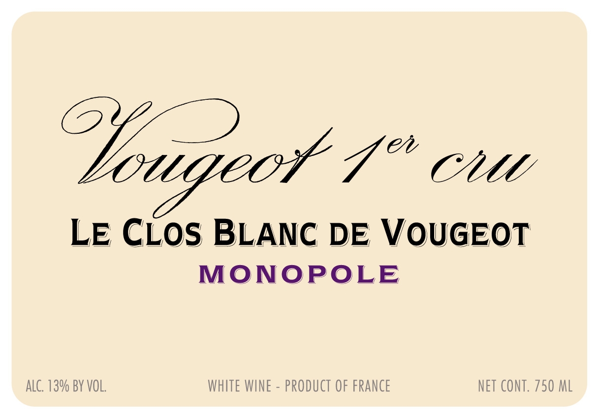 2017 Domaine de La Vougeraie Vougeot 1er Cru Le Clos Blanc de Vougeot Monopole image