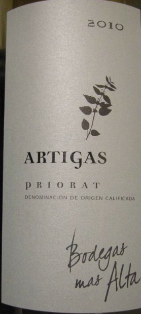 2016 Mas Alta Artigas Priorat Spain - click image for full description