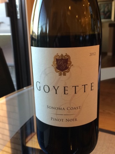 2012 Goyette Pinot Noir Sonoma Coast - click image for full description