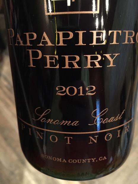 2012 Papapietro Perry Pinot Noir Russian River Valley - click image for full description