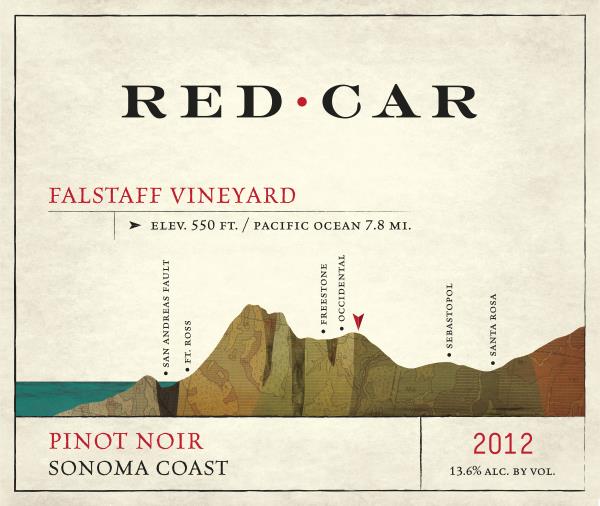 2012 Red Car Falstaff Vineyard Pinot Noir Sonoma Coast image