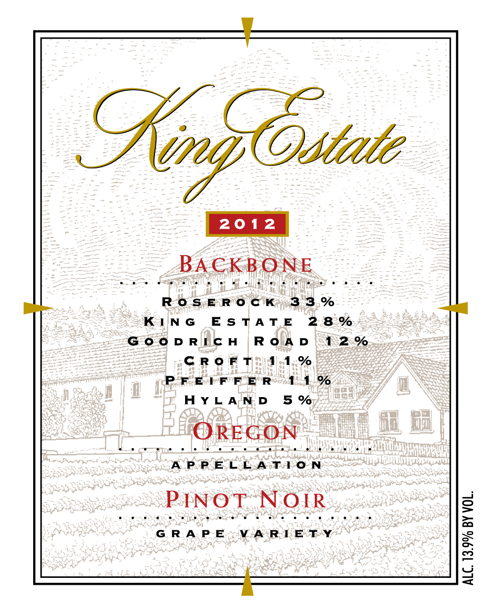2016 King Estate Backbone Pinot Noir Willamette image