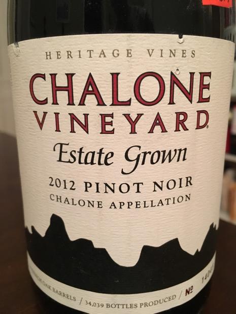 2012 Chalone Vineyard Estate Grown Pinot Noir Chalone Magnum - click image for full description