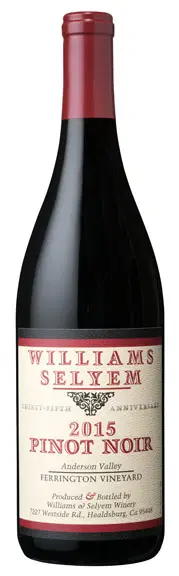 2015 Williams Selyem Ferrington Vineyard Pinot Noir Anderson Valley image