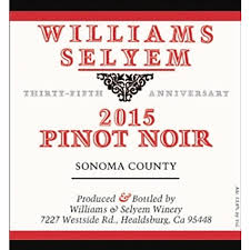 2015 Williams Selyem Sonoma County Pinot Noir image