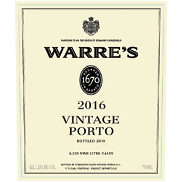 2016 Warre's Vintage Port image