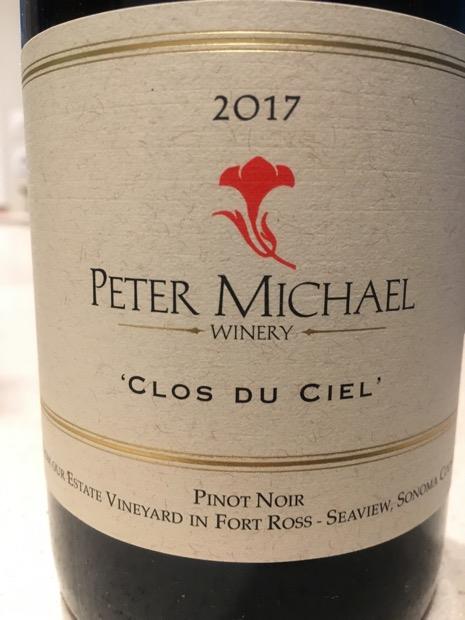 2017 Peter Michael 'Clos du Ciel' Pinot Noir Sonoma Coast image