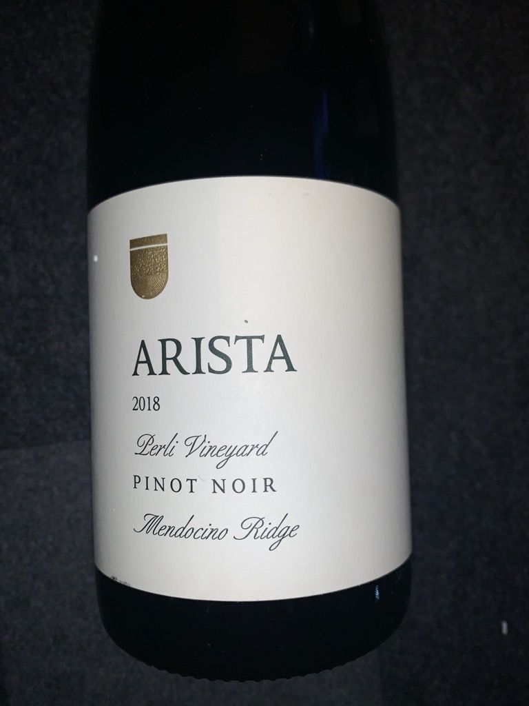 2018 Arista Perli Vineyard Pinot Noir Mendocino Ridge image