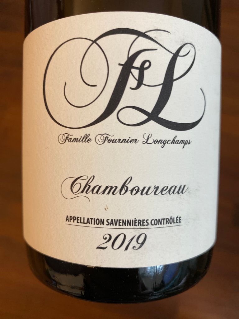 2019 Domaine Fournier-Longchamps Chamboureau Savennieres - click image for full description